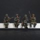 Panzergranaderos alemanes sentados para sdkfz