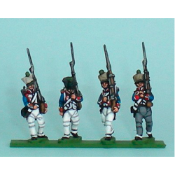 Fusiliers marchando nerviosos