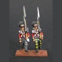 NB22 - Highland Infantry flanking company marching with trousers
