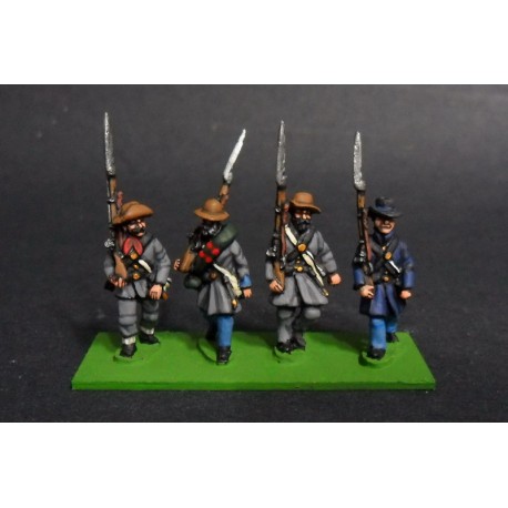 ACW07 - Infantería, con levita y sombrero